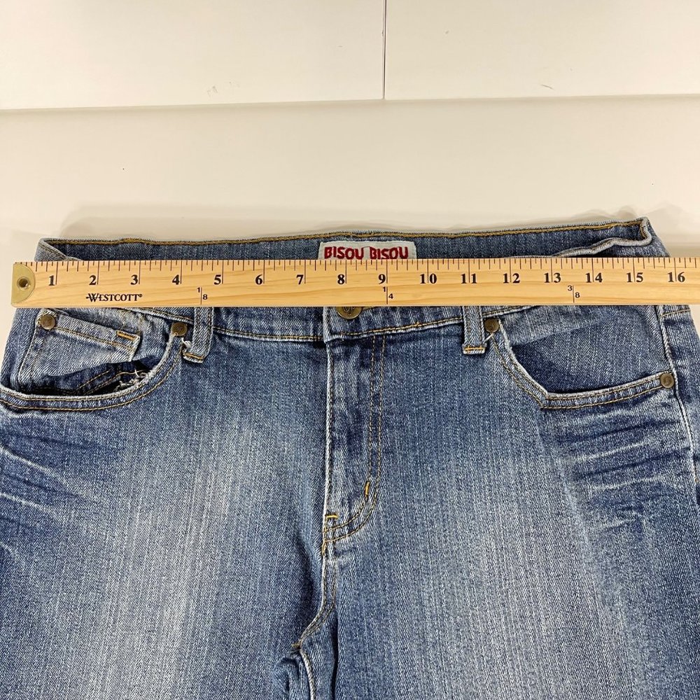 Bisou Bisou Jeans The Stevie Crop Blue Size 12 - Picture 5 of 9